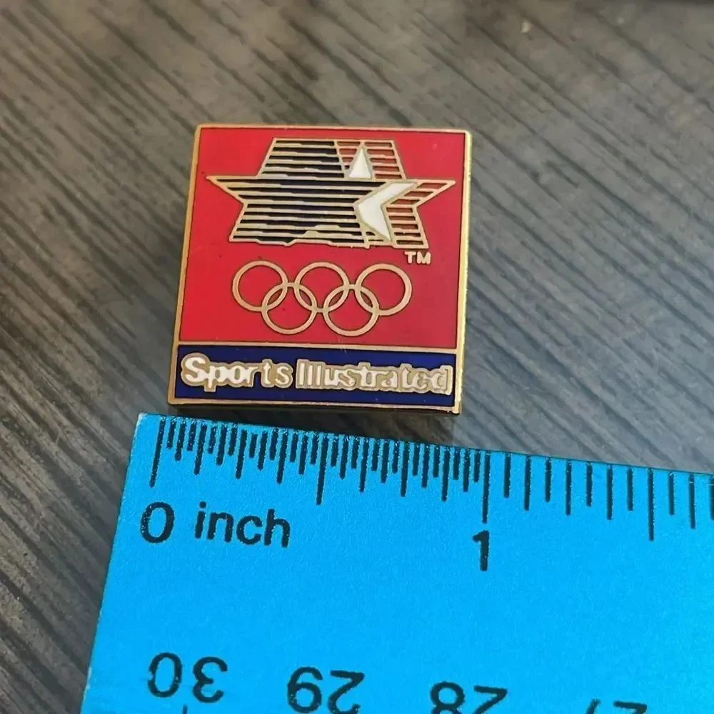 Vintage Sports Illustrated 1980 Olympic Lapel Pin Enamel Pin